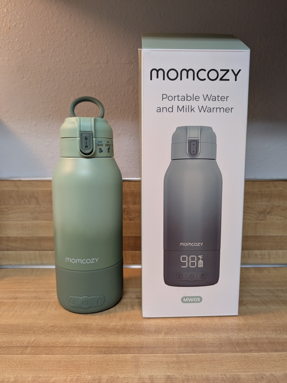 Momcozy Portable Water & Milk Warmer MW05 with Xtra Charger & User Manual